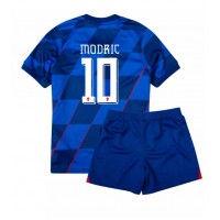 Kroatien Luka Modric #10 Auswärts Trikotsatz Kinder EM 2024 Kurzarm (+ Kurze Hosen)